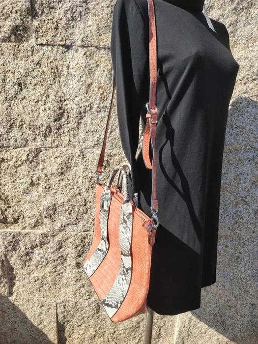 Bolsa Micussi Design Coral com Padrão Serpente Crocodilo ENVIO GRATIS