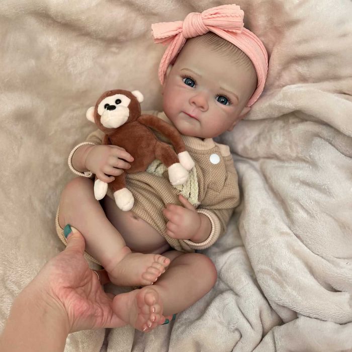 Lalka typ reborn prawdziwe zdjęcia dziewczynka można ją kąpać NOWA !!