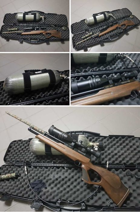 Carabina PCP Weihrauch HW100 é uma das espingardas de ar comprimido