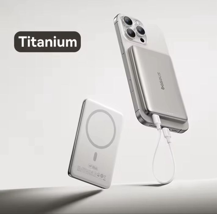 Повербанк Baseus PicoGo AM41 Magsafe  Темно сірий, сірий