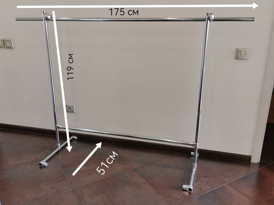 Меблева труба хромована