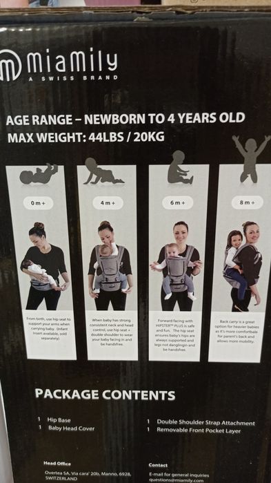 Nosidło ergonomiczne wspomagające