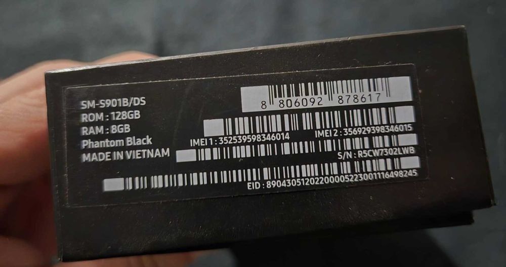 SAMSUNG GALAXY S22 5G (8/128GB) | Phantom Black | Stan Bardzo dobry