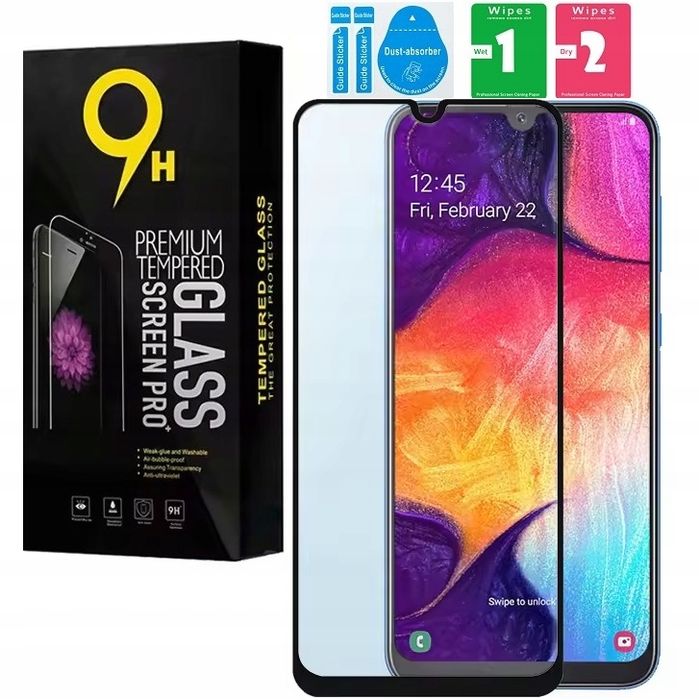 Szkło Hartowane Pełne Szybka Do Samsung Galaxy M42 5G 9H Zestaw