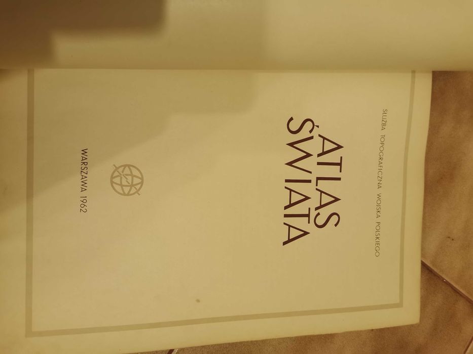 Duży Atlas Świata z 1962 roku