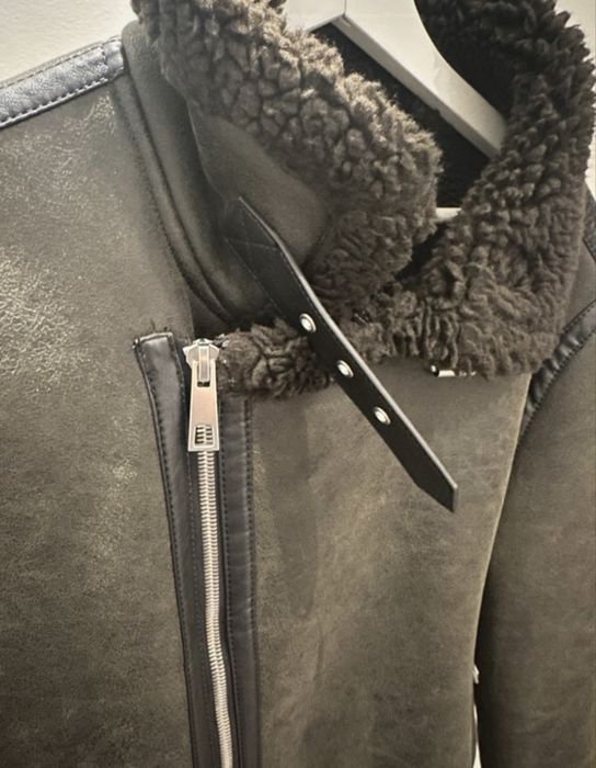 Casaco de pelo - verde da Zara