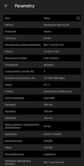 Router xiaomi mi alo t ac2350 nowy