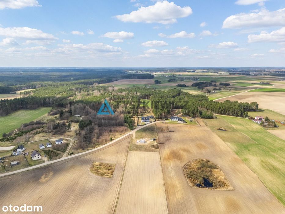 Działka 2458 m² z WZ na 2 domy 5 km od jeziora
