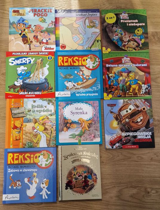 Zestaw bajek dla dzieci Disney, Reksio, Smerfy i inne