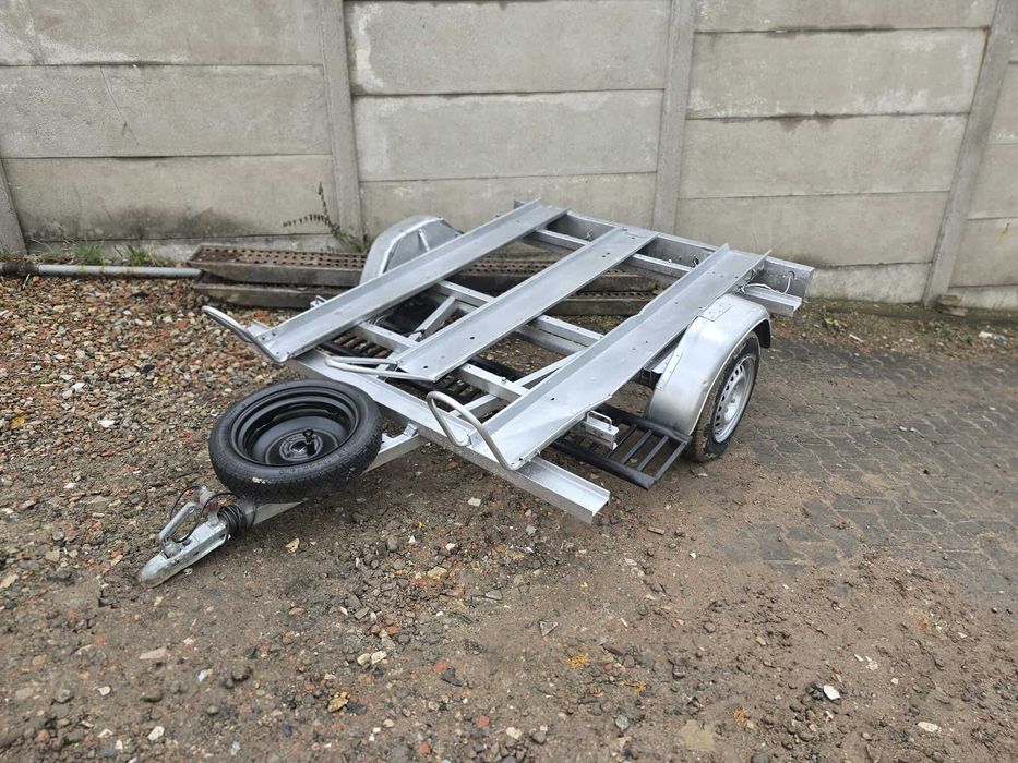 Przyczepka Lekka Wzmacniana Rej PL Do Transportu 3 dużych motocykli