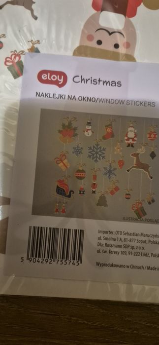 Boże Narodzenie naklejki na okno + gratis