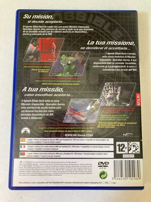 PS2 - Mission Impossible Operation Surma