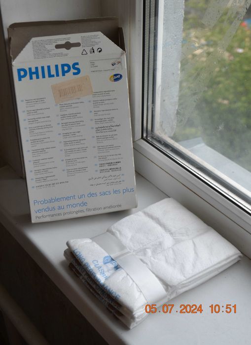 Мешок, пылесборник для пылесоса "Philips" FC 8021 (П) 21х15 и 22х20 см