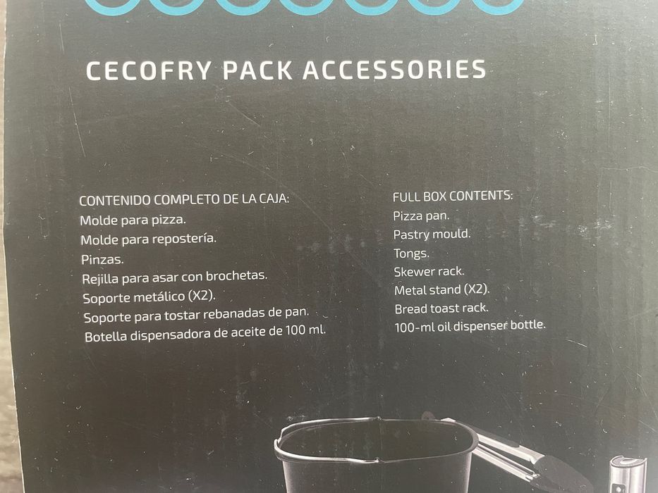 Kit Cecotec acessórios para airfry (NOVO)