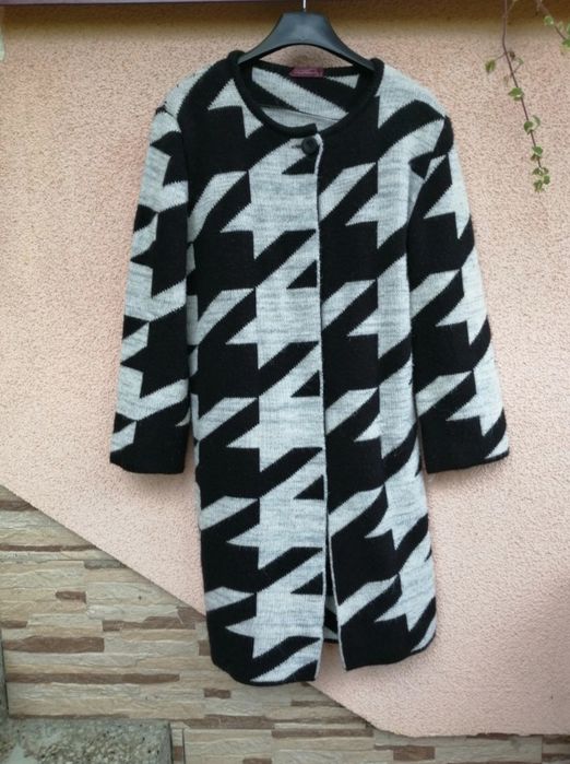 sweter kardigam S 36 10% wełna 5% alpaka zapinany jesień zima