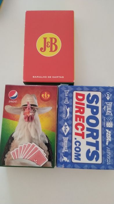 Varios baralhos de cartas novos