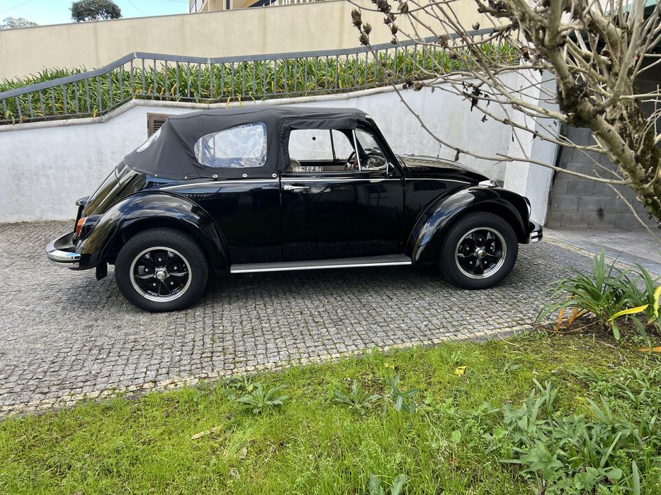 Carro clássico - Carocha descapotável Preto serviço de aluguer