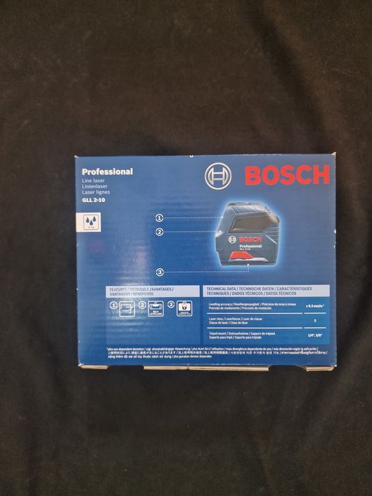 Nível Laser de Linha Bosch GLL 2-10 Professional - NOVO