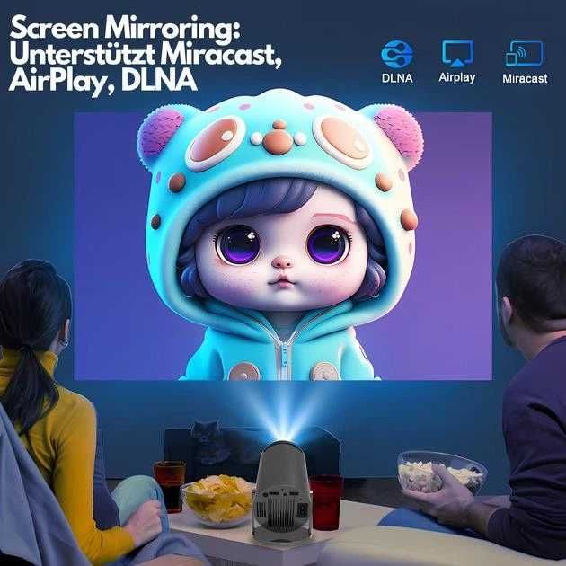 Смарт проектор HY300 - 4K Ultra HD, Bluetooth 5.0, Wi-Fi 6, HDMI до 130 дюймів Pro