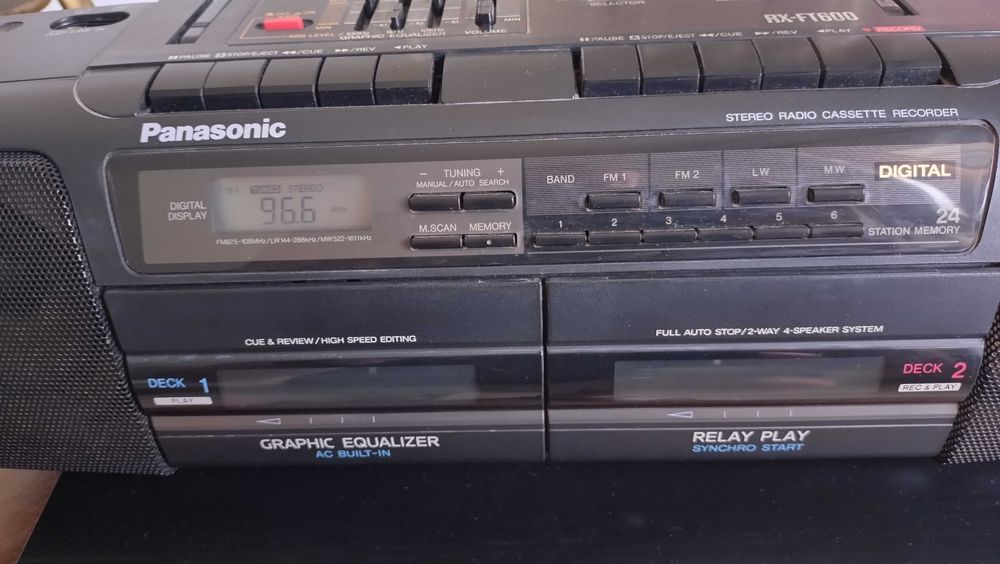 Radio Duplo deck K7 Boombox Panasonic RX-FT600