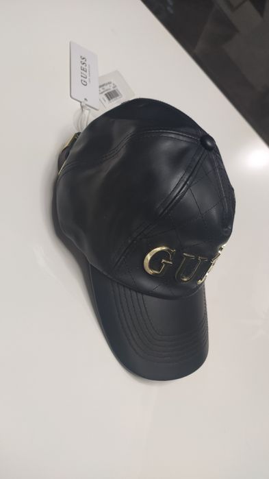 Czapka Guess oryginał eko skóra