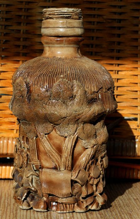 Декоративний подарунковий сервіз - глиняний графін з чарками