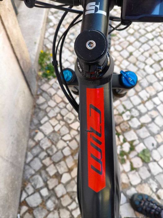 E-Bike Orbea Wild FS 30 (Tamanho M) - Transmissão Nova 10v + Bateria com excelente autonomia