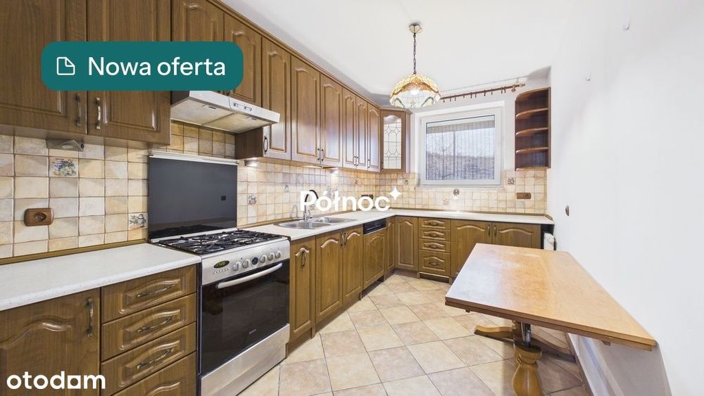 3 pok. 60 m2 z dwoma  miejscami post. Trawiasta