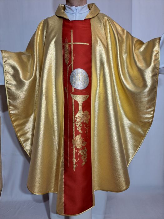Ornat złoty, stuła wewnętrzna,  szaty liturgiczne