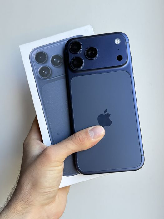 Новый iPhone 17 Pro Max 256 Gb Deep Blue Neverlock АКБ 100% Физическая сим, на Гарантии
