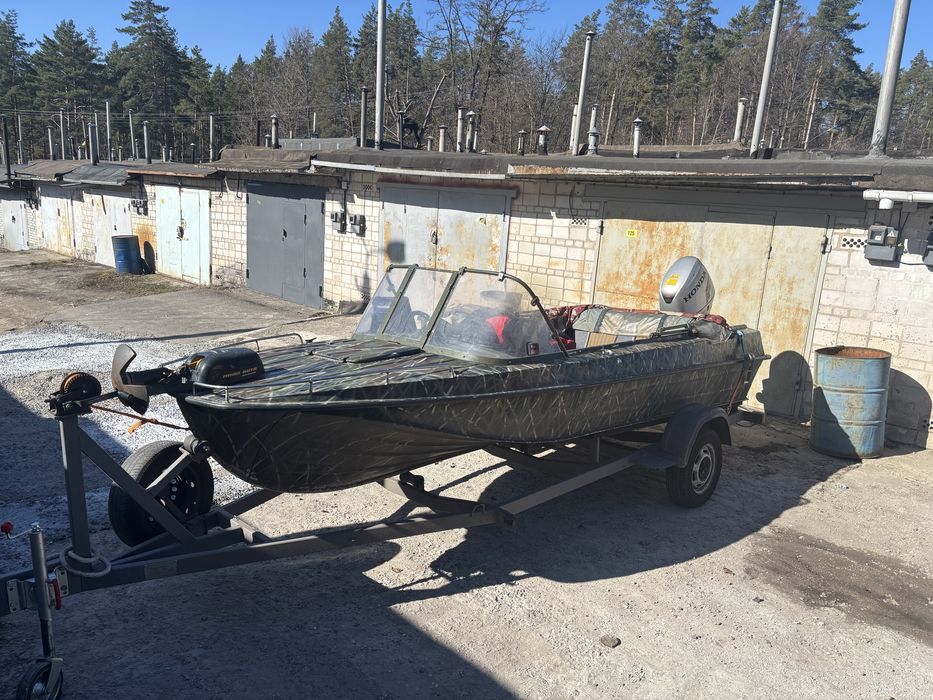 Казанка 5М2 Honda 50 +лафет