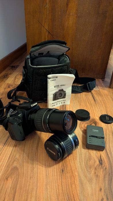 Canon 400D com teleobjectiva