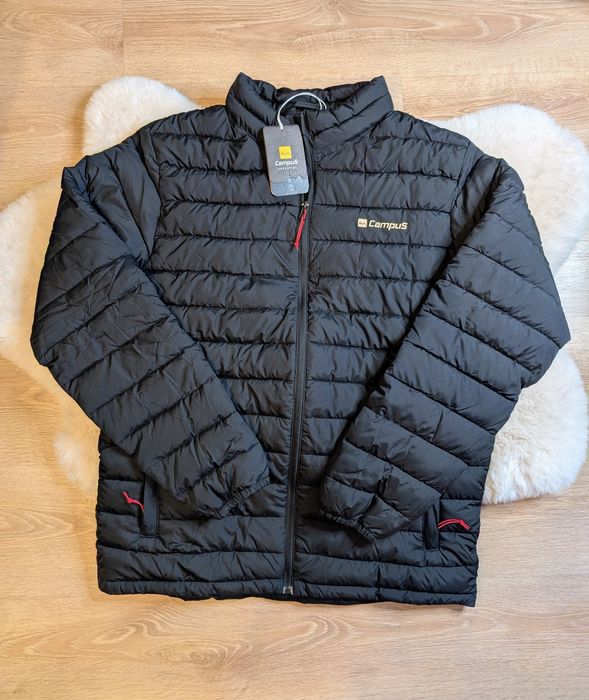Campus essential męska kurtka pikowana ciepła zimowa L czarna