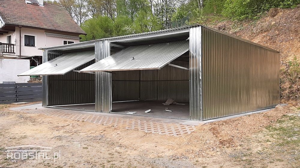Garaż blaszany 6x5 garaże podwójne TRANSPORT I MONTAŻ GRATIS blaszaki