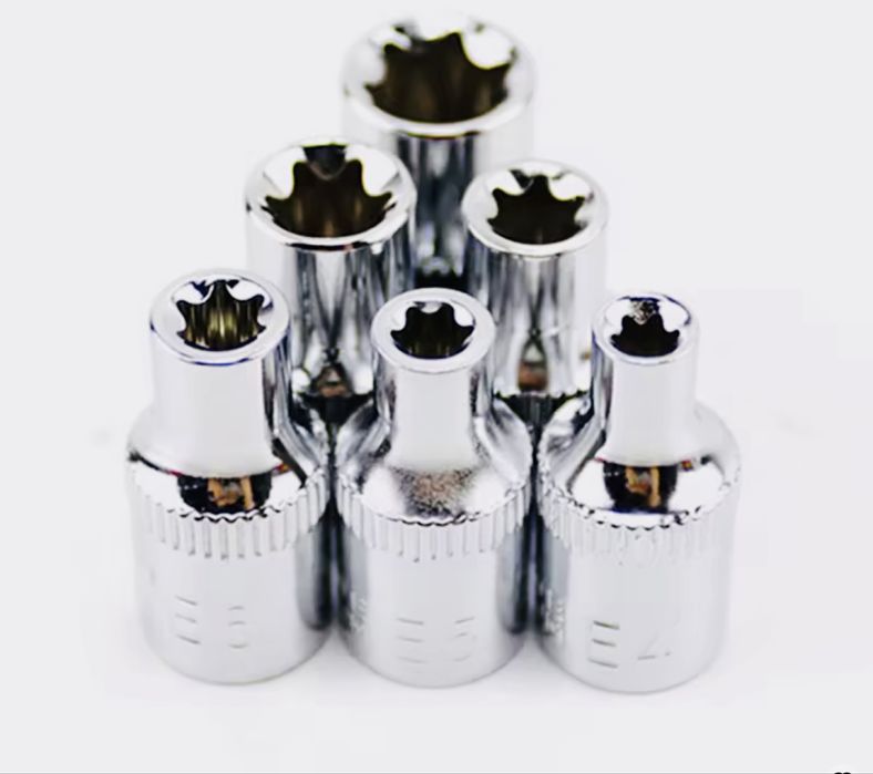 набор 6 шт 1/4" Набір торцевих головок Torx Tools E4 E5 E6 E7 E8 e10