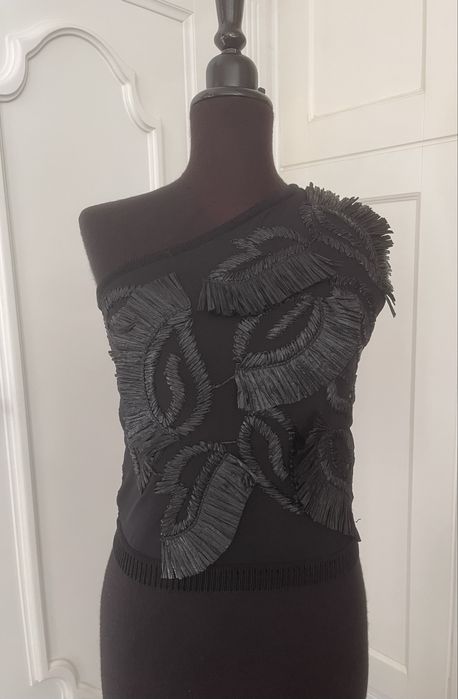 MAX MARA piękna bluzka asymetryczna, na jedno ramię