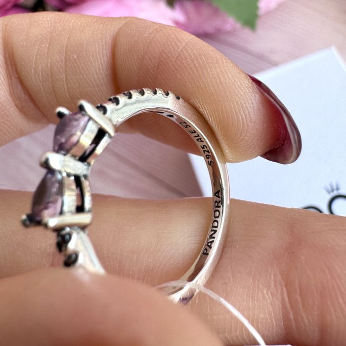 Каблучка Пандора Pandora оригінал кільце Кольцо «Рожевий бант» нова