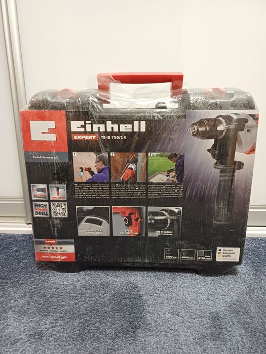 Solidna wiertarka udarowa Einhell TE‑ID 750/1 E – 750 W do domu i wars