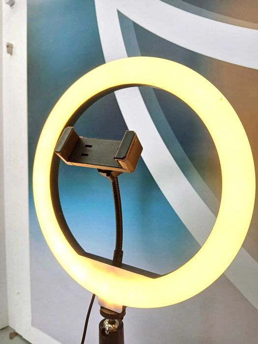 Ring Light com Tripé, Suporte de Telemóvel e Comando NOVO