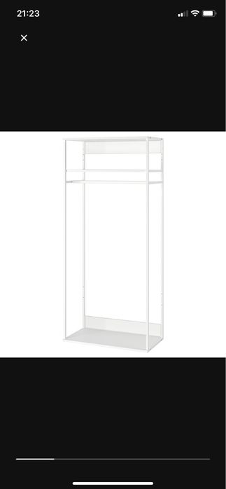 Módulo aberto p/pendurar roupa, 80x40x180cm