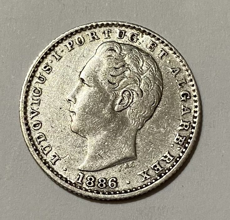 Moeda D LUIS I - 100 Reis 1886