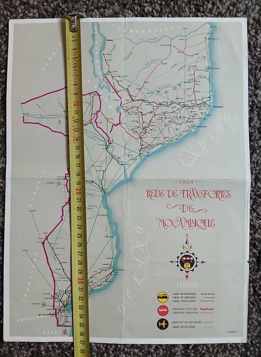 Moçambique - Beira e outros - mapas e brochuras - 2º