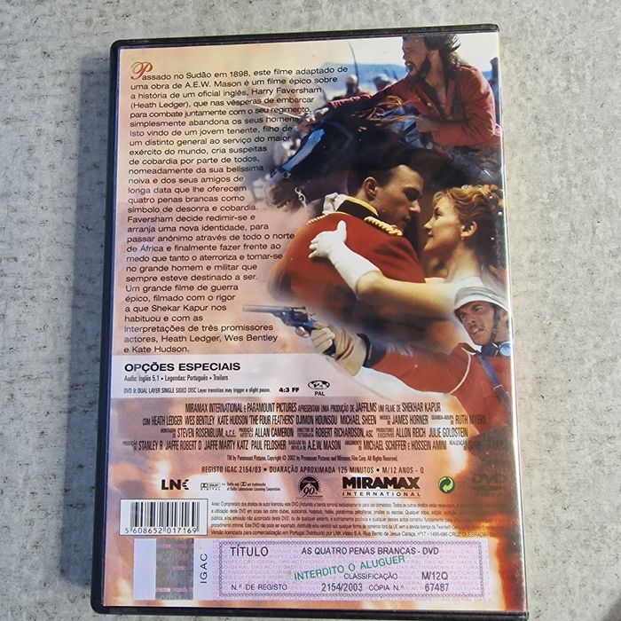 DVD Quatro Penas Brancas