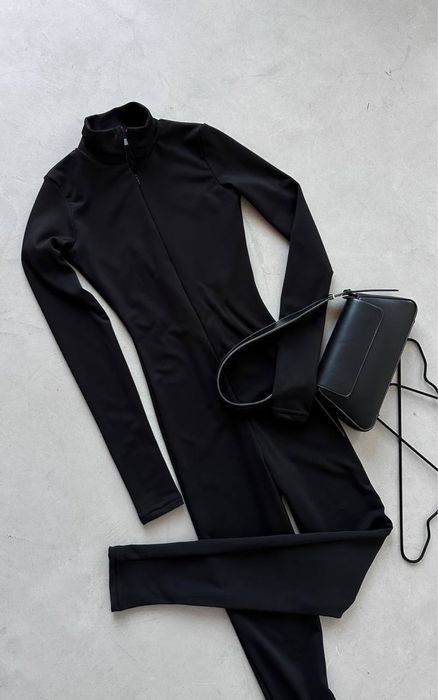 Комбінезон жіночий на замку звичайний та на флісі чорний