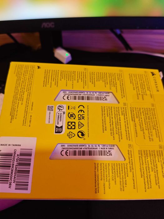 Memória ram Corsair vangeance 32gb 6000mhz cl36
