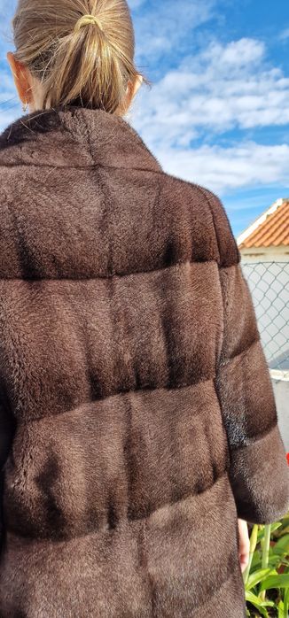 casaco de vison natural