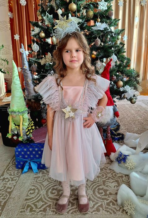 Святкова сукня, зірка, зірочка, рожеве плаття