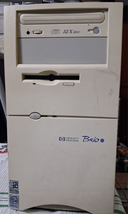 Conjunto de pc HP com monitor, teclado e rato