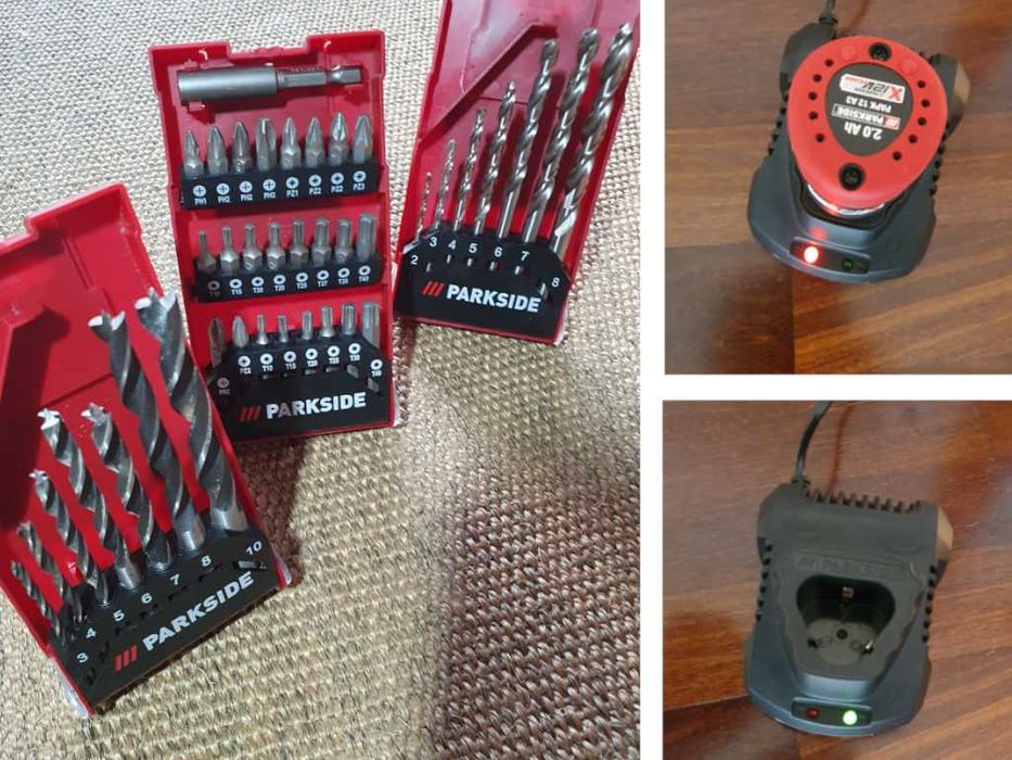 Conjunto Berbequim/ Aparafusadora 12V PARKSIDE PERFORMANCE PBSPA12B2