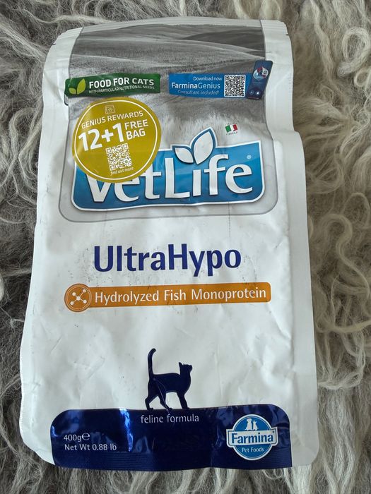 Farmina VetLife ultra hypo dla kota 400 g